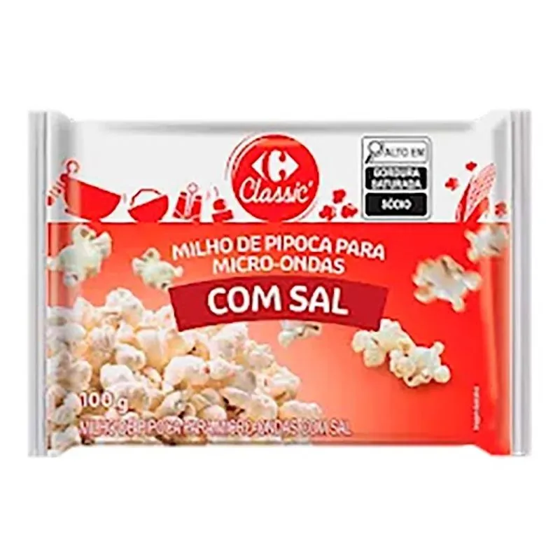 Milho para Pipoca Tradicional Carrefour 100g