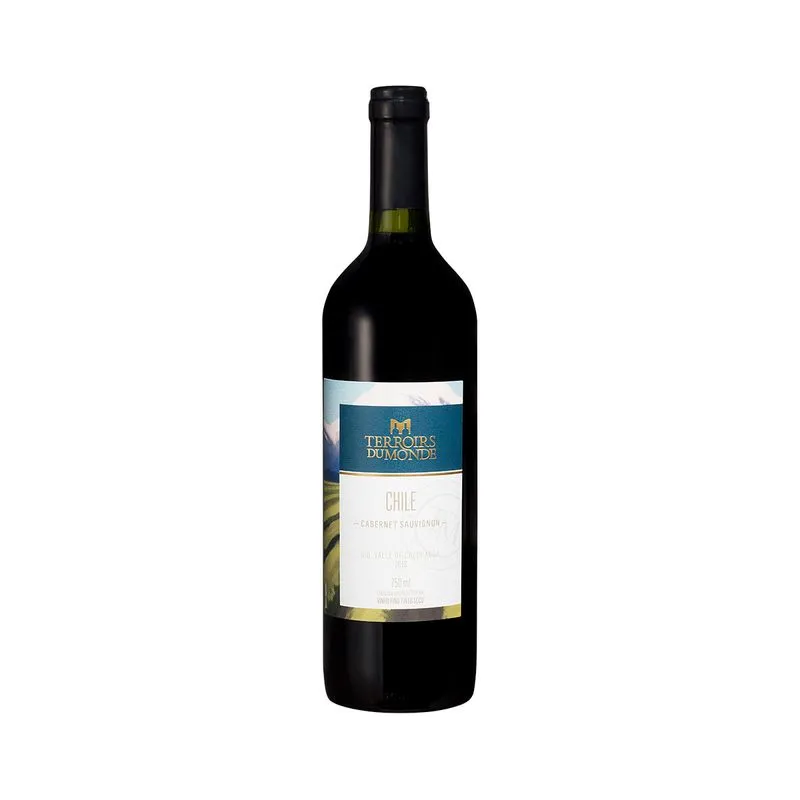 Vinho Fino Tinto Seco Chile Cabernet Sauvignon Terroirs Du Monde 750ml