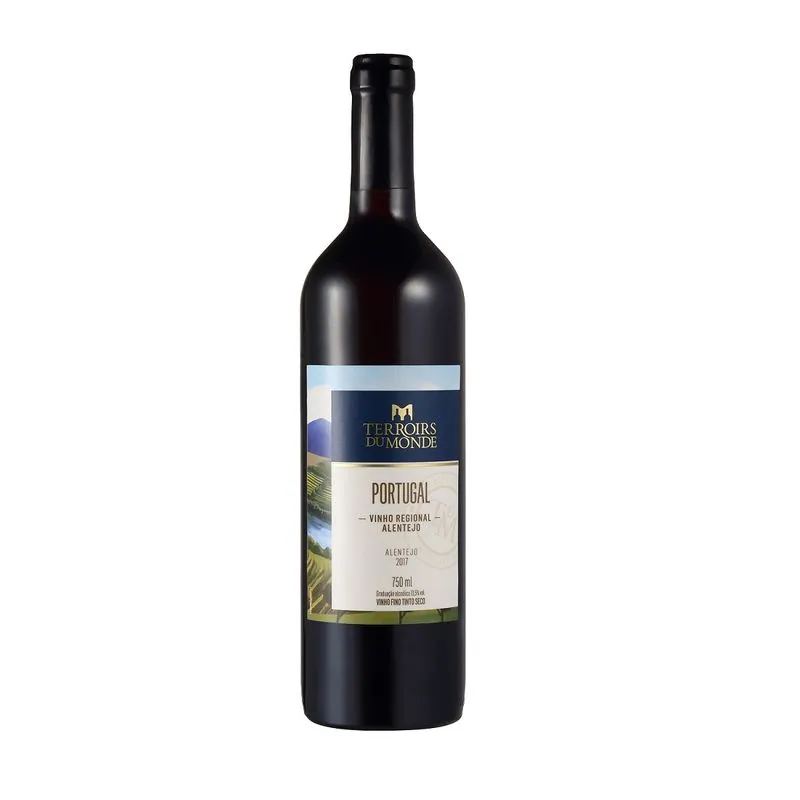 Vinho Tinto Seco Terroirs Du Monde Alentejo 2017 750ml Vinho Tinto Terroirs Du Monde Alentejo 2017 750ml
