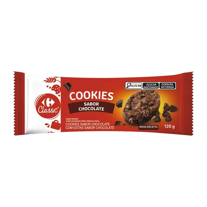 Cookie Carrefour Chocolate Meio Amargo 120g
