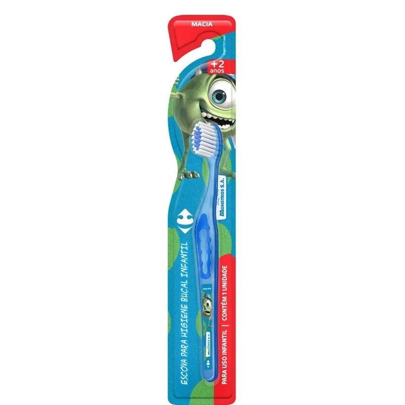 Escova para Higiene Bucal Infantil Carrefour Monstros S.A Mike 1 unidade