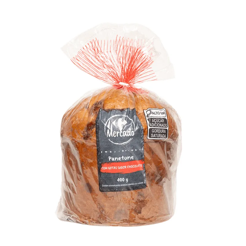 Panetone Gotas de Chocolate Carrefour 400g