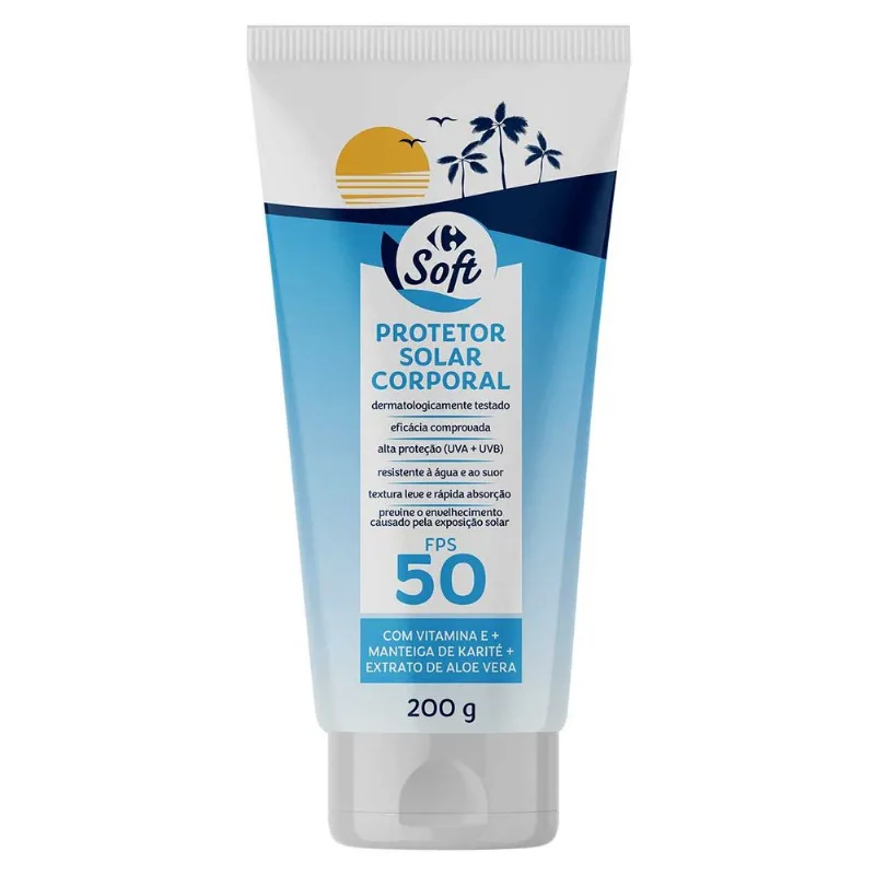 Protetor Solar Carrefour Soft Corporal Fps50 200gr
