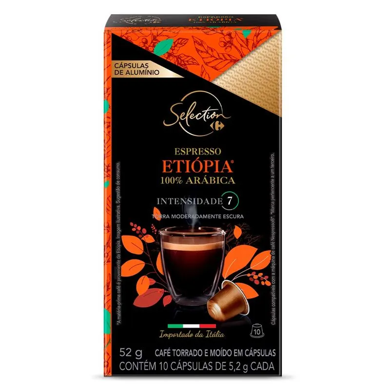 Café Capsula Carrefour Selection Etiópia 52g
