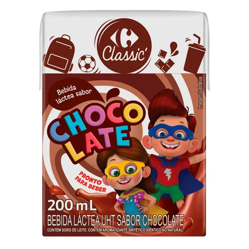 Achocolatado Carrefour Classic 200ml