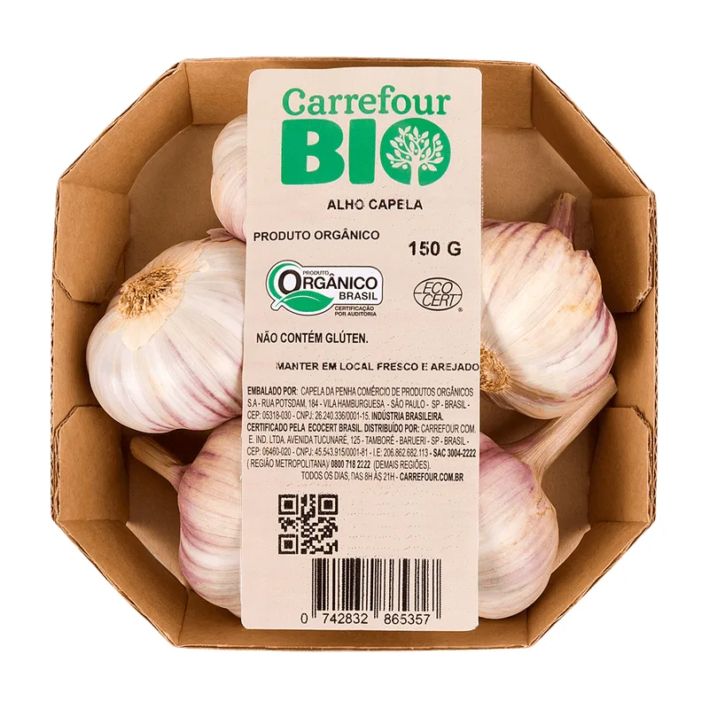 Alho Orgânico Carrefour Bio 150g