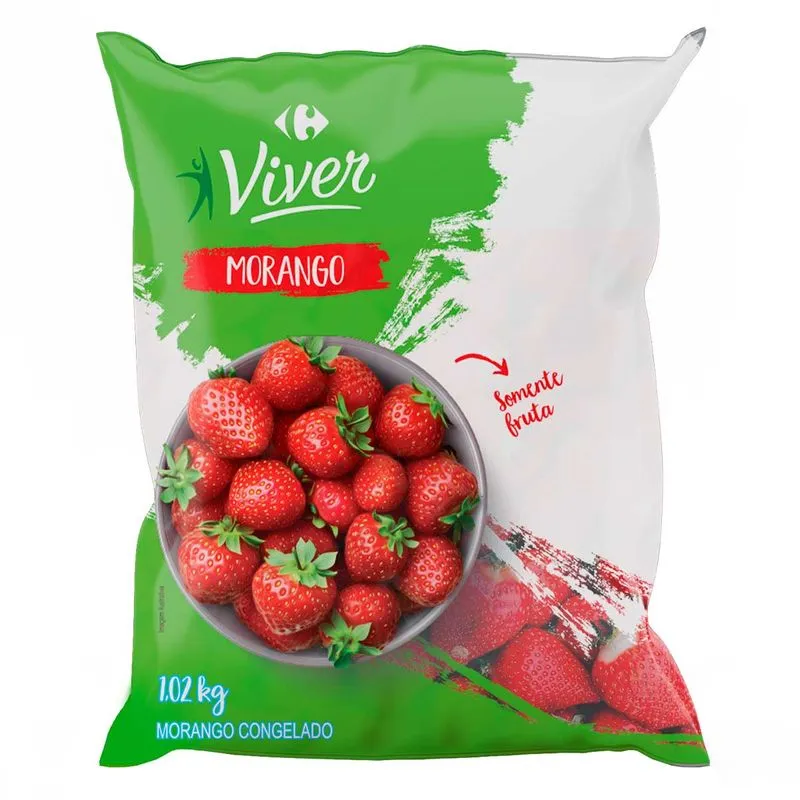 Morango Congelado Carrefour Viver 1.02kg