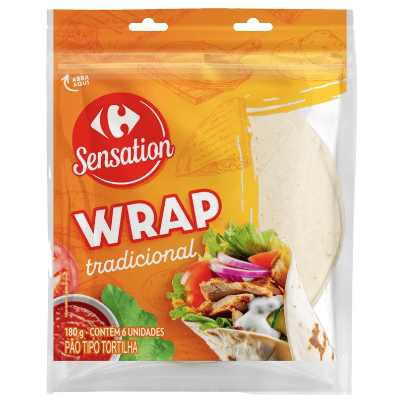 Wrap Tradicional Carrefour Sensation 180g