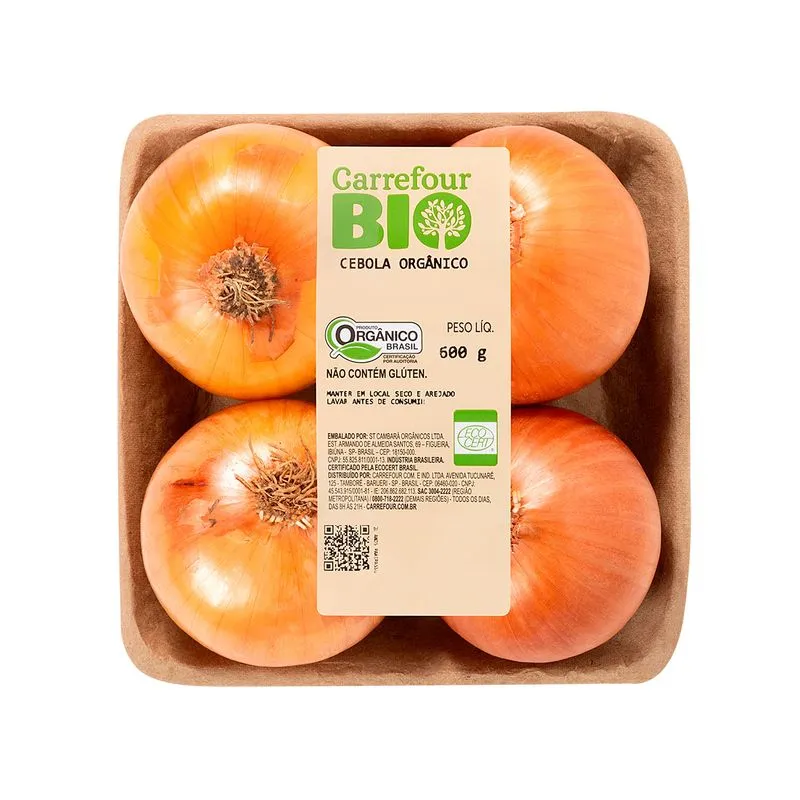 Cebola Orgânica Carrefour Bio 600g