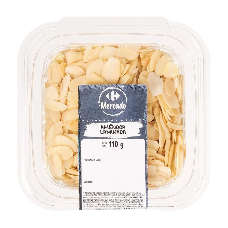 Amêndoa Laminada Carrefour Mercado 110g