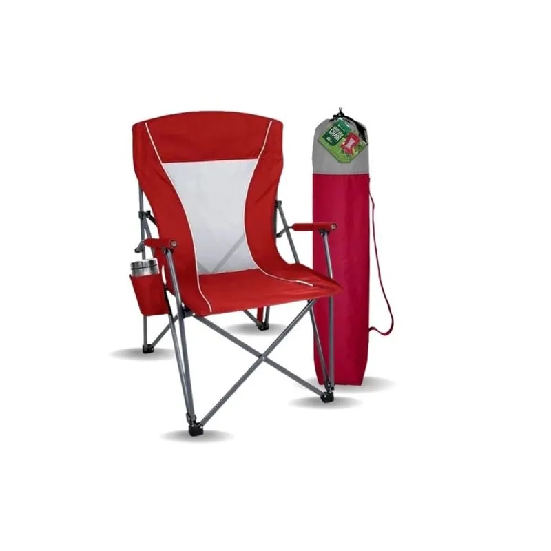Cadeira Camping Pesca Dobrável C Bolsa e Porta Copos Members