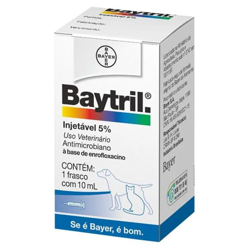 Baytril Injetável 5% - 10ml