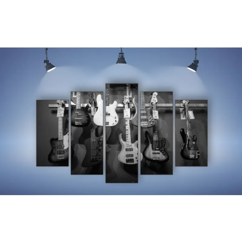 Quadro Mosaico decoração de ambientes Guitarras Rock