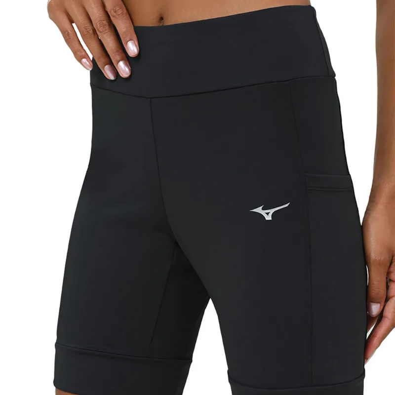 Bermuda de Corrida Feminina Mizuno Run Tech G Preto