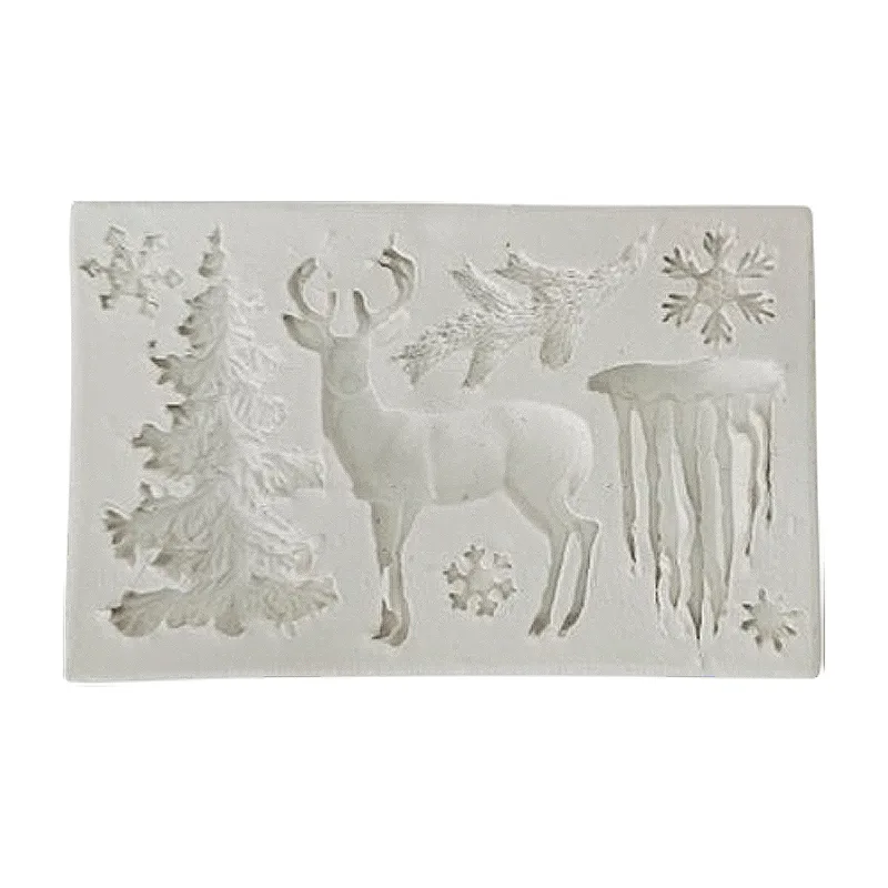 Molde de Silicone Rena/Gelo/Árvore de Natal 148 MAZULLI