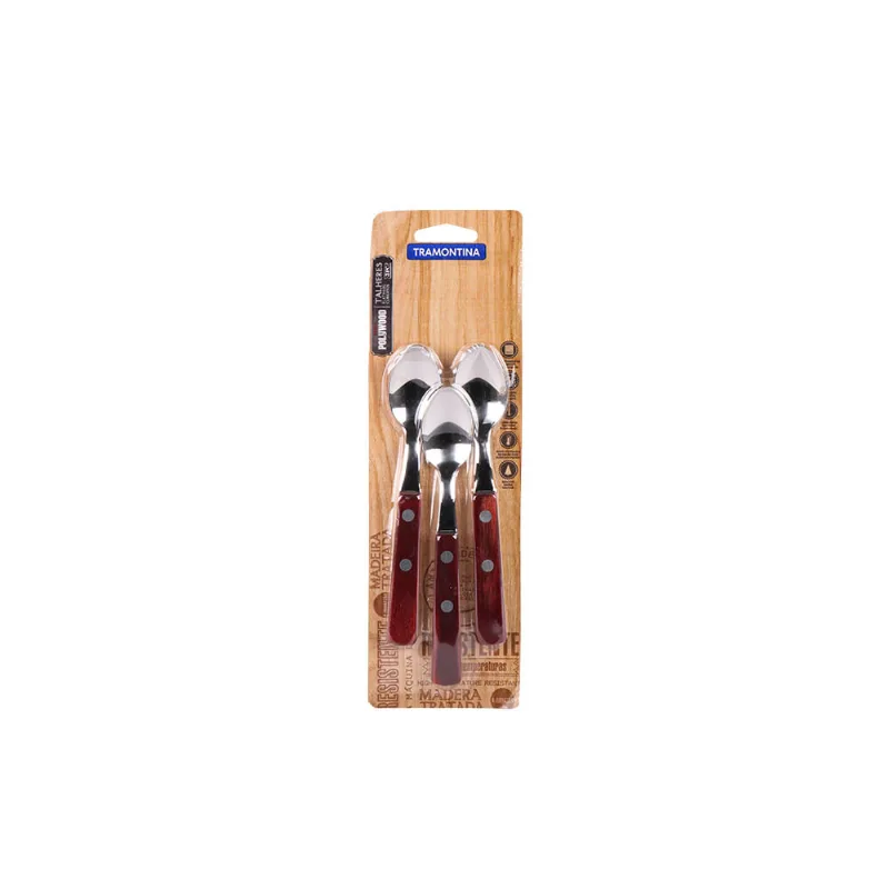 Cucharitas Tramontina Mango Tavola De Te 03-p187 Blister 3 U