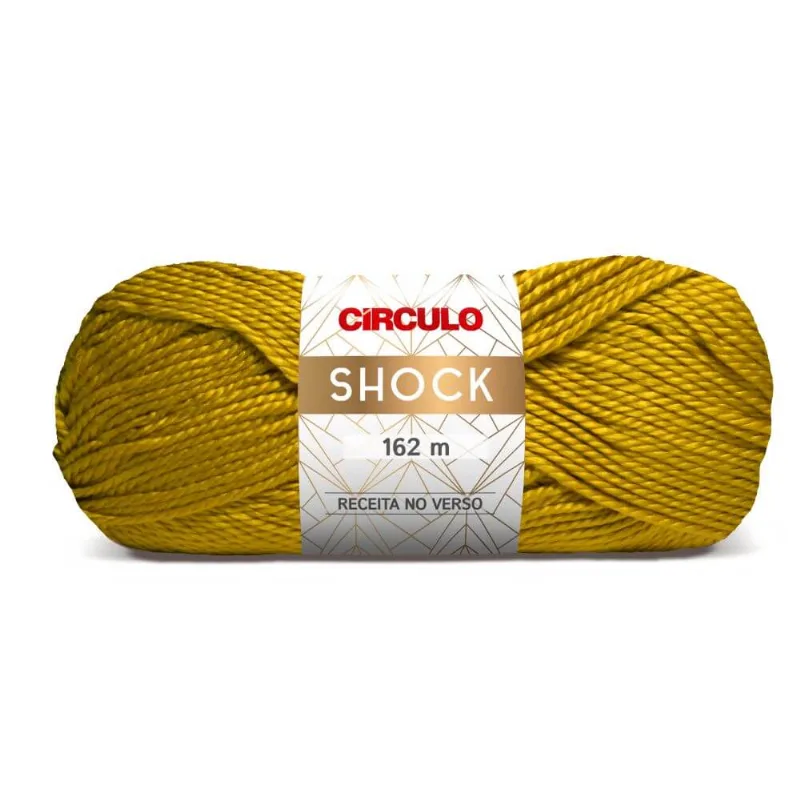 Lã Shock 100 Gramas com 162 Metros - Circulo - Curry 7326