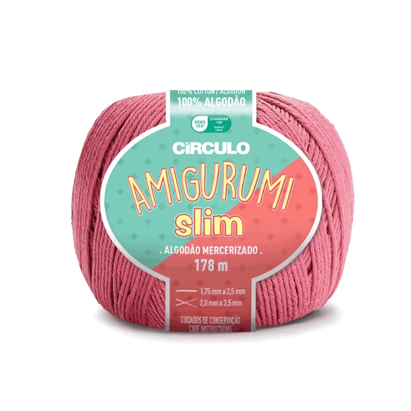 LINHA AMIGURUMI SLIM 70G ROSEIRA 3157