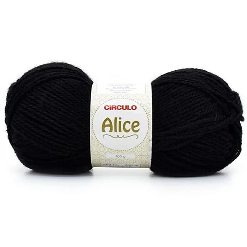 Fio Alice 100g - Círculo 0940 - preto