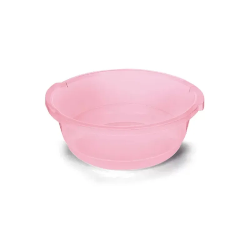 Bacia Redonda 5,5 l Cor Rosa Trans Plasvale
