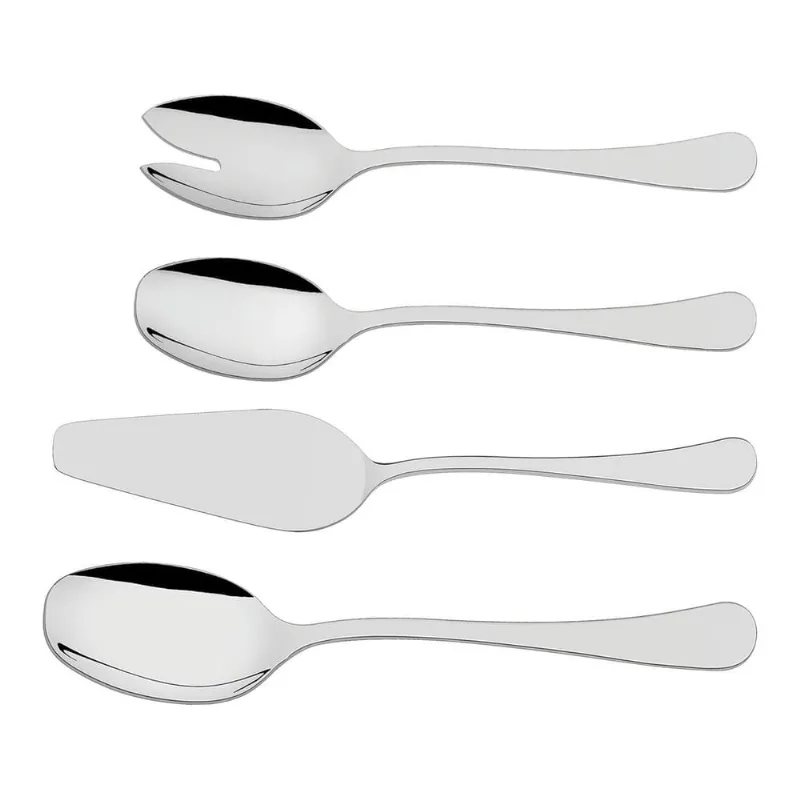 Jogo de Utensílios Tramontina Zurique Inox 4 Peças