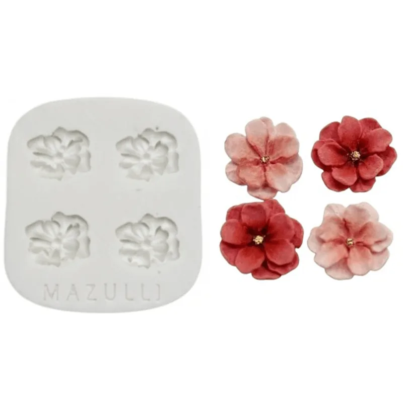 MOLDE DE SILICONE FLORES 2827 MAZULLI