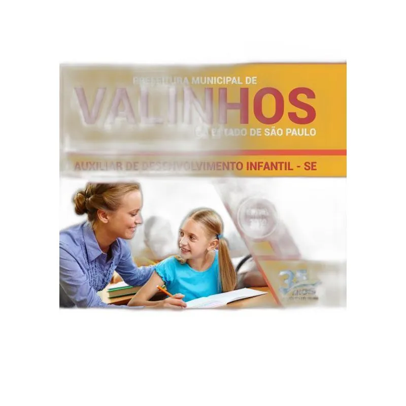 Apostila Valinhos 2019 Auxiliar De Desenvolvimento Infantil