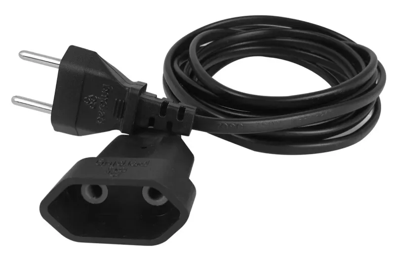 Extensão Simples Perlex 2 Pinos 5m Preta 10A