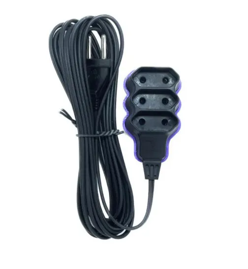 Extensão Tripla Perlex 2 Pinos 10m Preta 10A