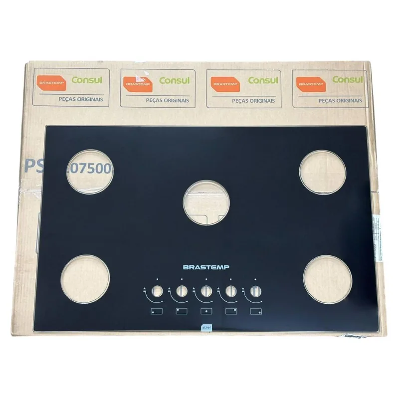 Tampo Mesa Vidro Fogão Cooktop Brastemp 5 Bocas Bdd75Ae