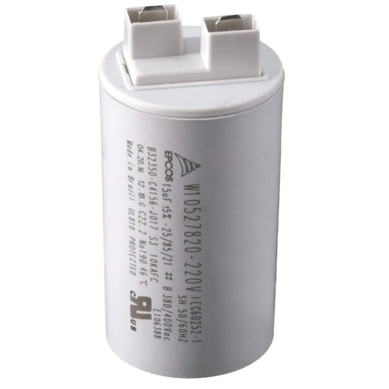 Capacitor Universal Lavadora 15mf 220v W10527820