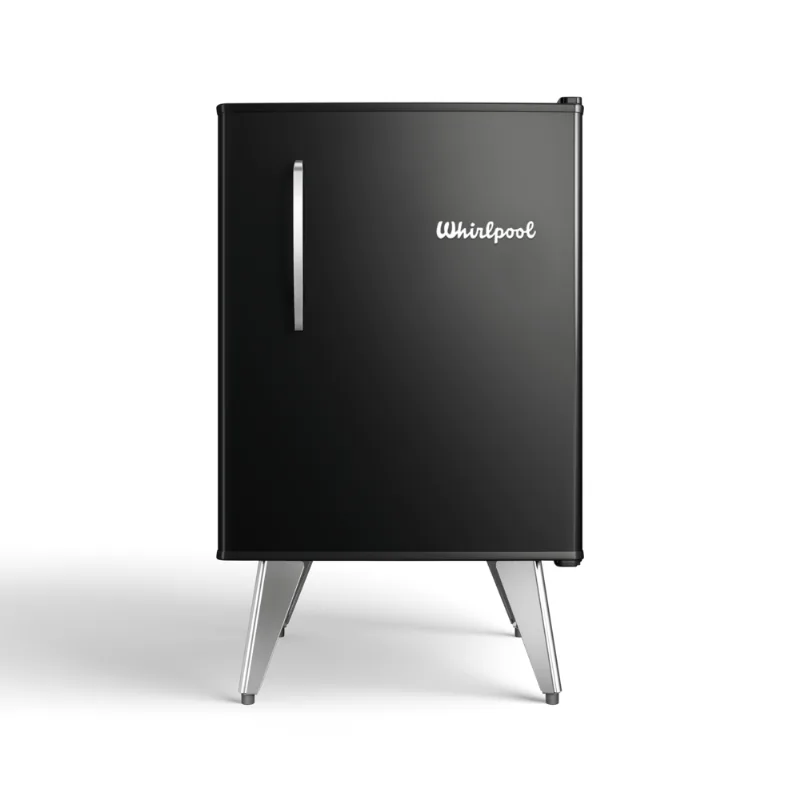 Heladera Whirlpool Retro Negra 80 / 76 Lts WRA08MEDIM