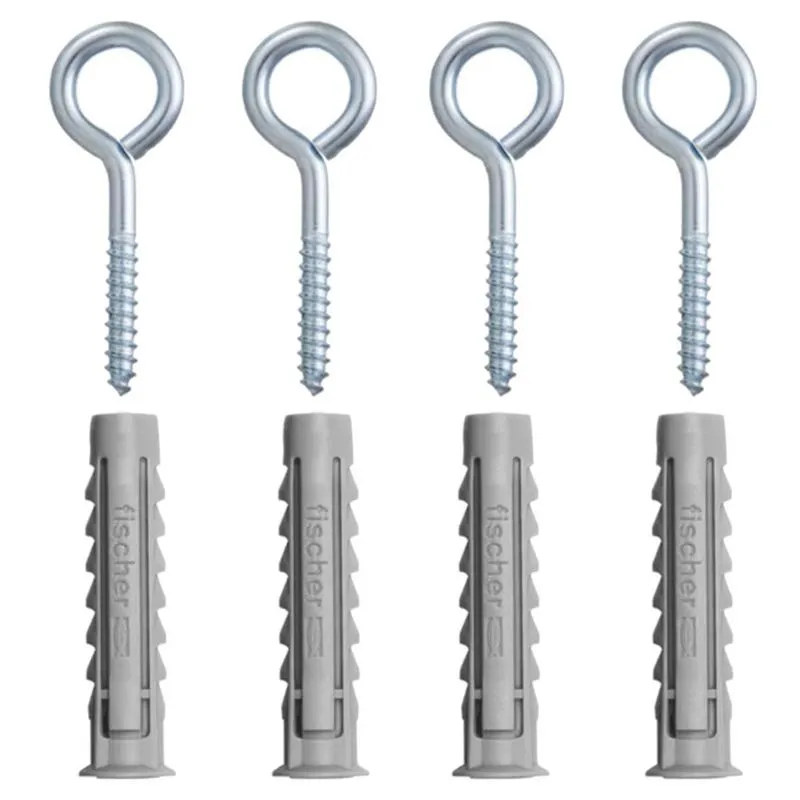 Cartela Com Buchas De Nylon Sx 8x40mm E Pitão Com 4 Peças - 600214 - Fischer