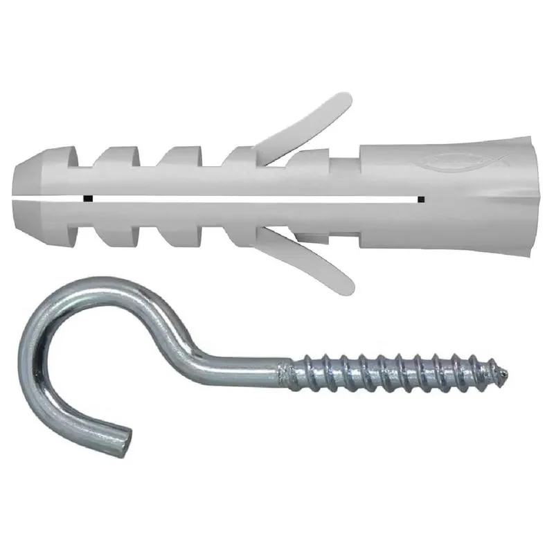 Bucha De Expansão S 6x30mm E Gancho Aberto Com 50 Unidades - 600568 - Fischer