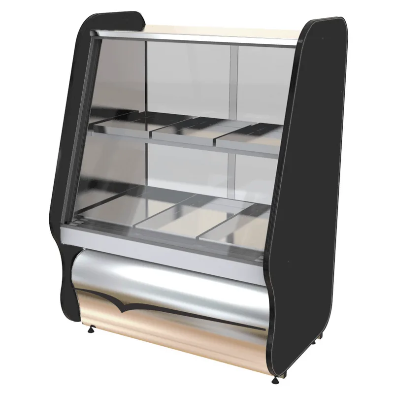 Balcão Estufa Para Salgados Vst-070 Toop Black - Preta 0.80m 6 Bandejas Aço Inox 45 A 95°c - Ormifrio 220v Ormifrio