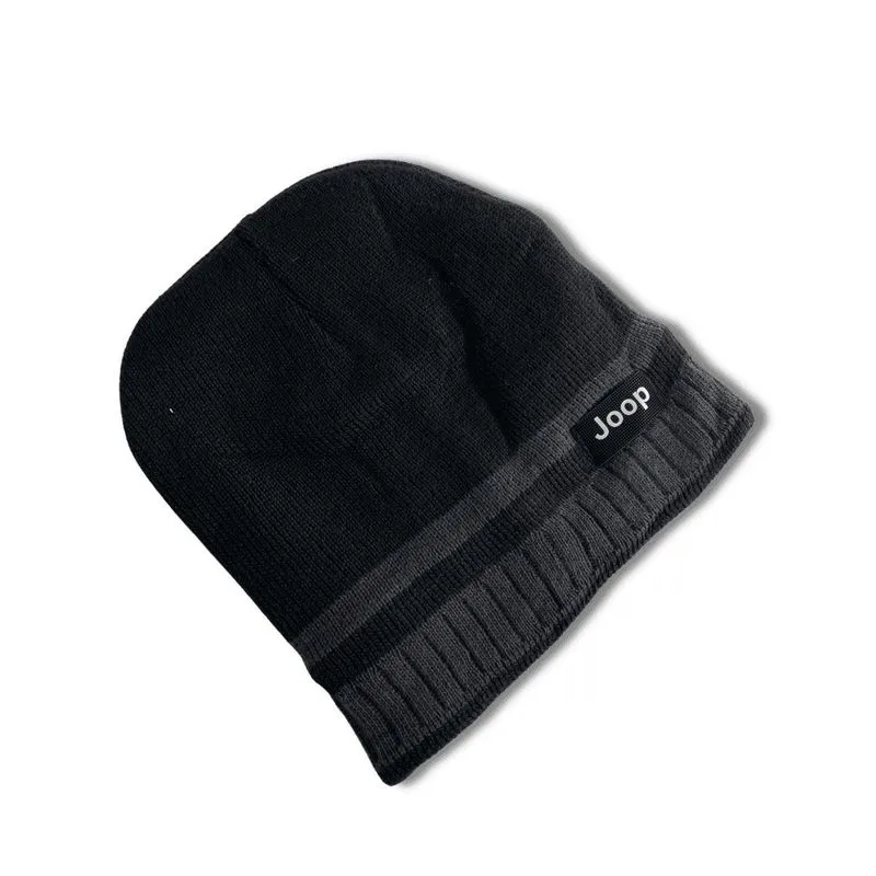 Touca Gorro Masculino Forro Interna Preto Listras