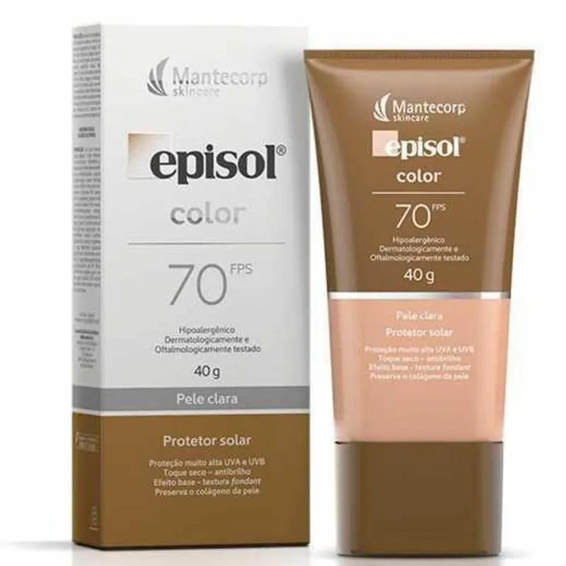 Kit 03 - Protetor Solar Facial Episol - Pele Clara Fps70
