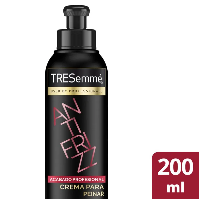 Crema para peinar Tresemmé anti frizz 200 cc.