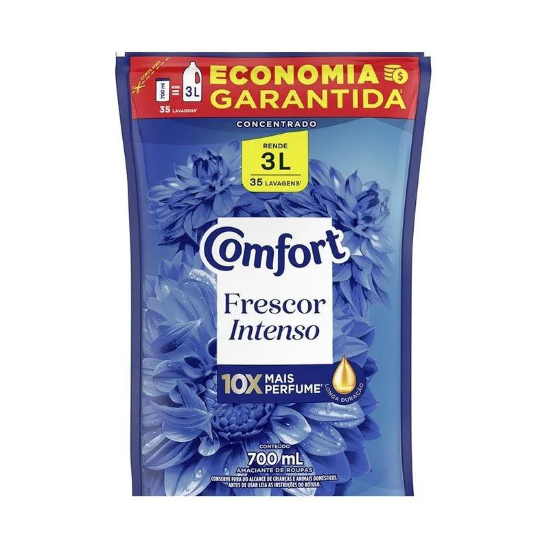 Amaciante Comfort Frescor Intenso Sachê 700ml