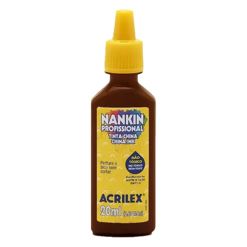 Nankin Profissional Acrilex 20ml Marrom