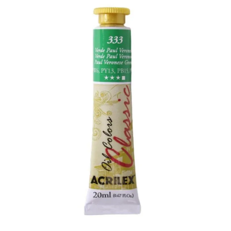 Tinta Óleo Oil Classic 14123 20ml Verde Paul Veroneze 333 Acrilex