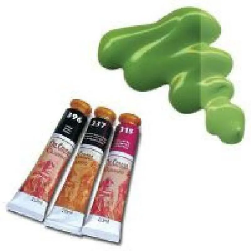 Tinta A Oleo Para Telas Verde Ingles 20Ml