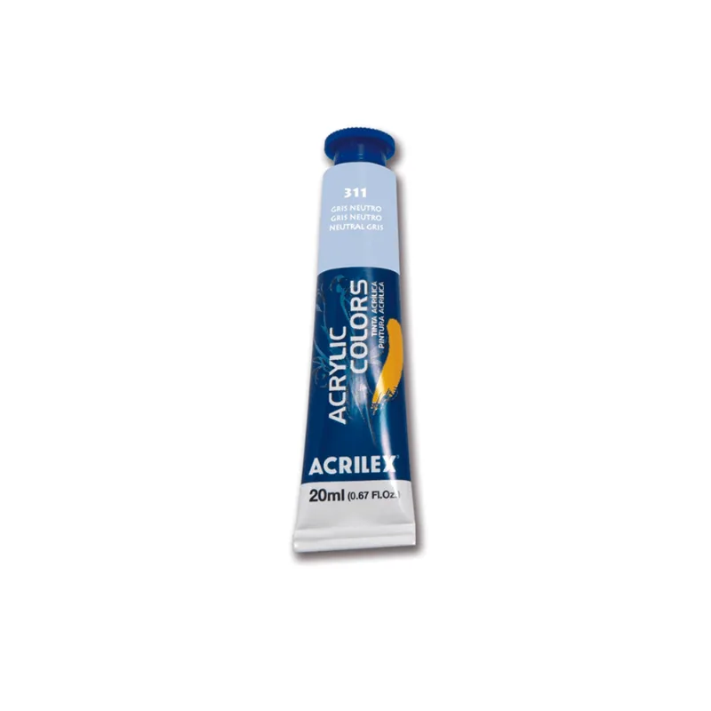 TINTA ACRILICA P/TELA 20ML REF.13123 GRIS NEUTRO 311
