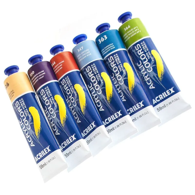Tinta Acrílica 59ml Acrilex | VERMELHO CLARO 350