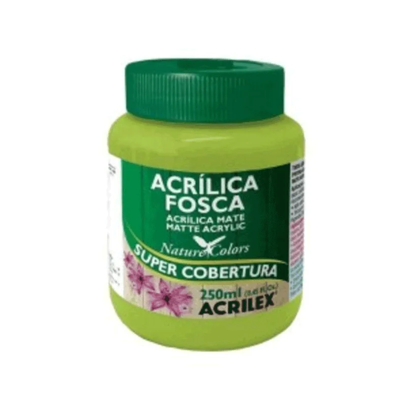 TINTA ACRILICA FOSCA 250ML REF:3525 VERDE MACA 802