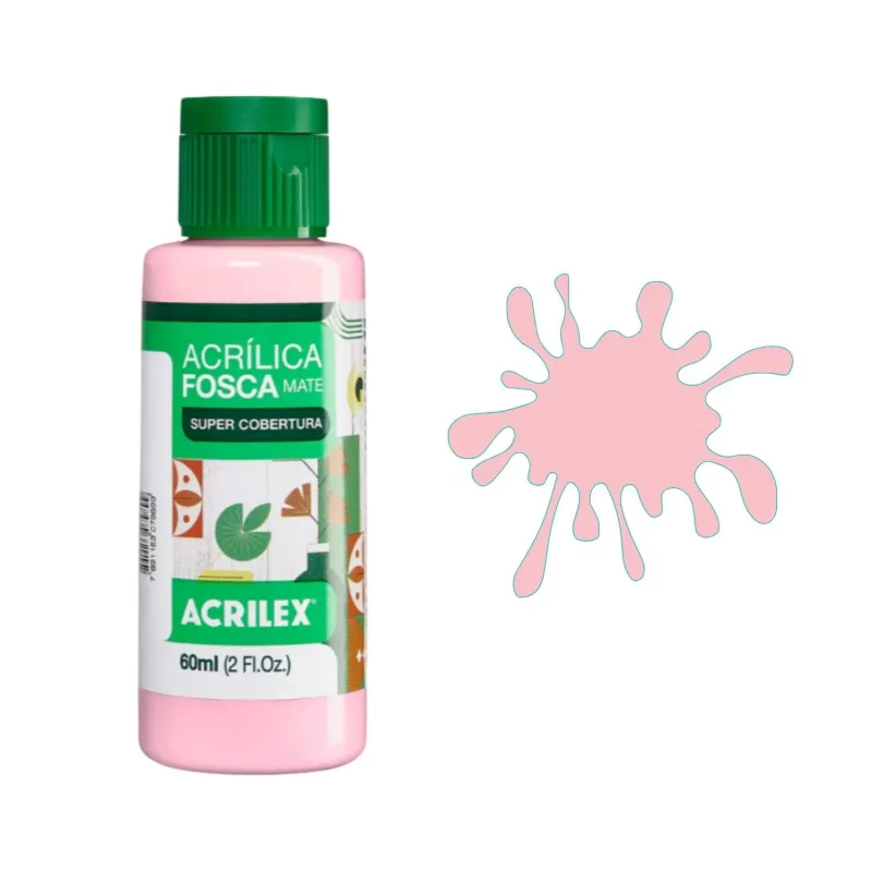 Tinta Acrílica Fosca 60ml Rosa Acrilex