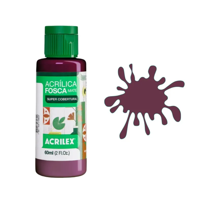 Tinta Acrílica Fosca 60ml Vinho Acrilex