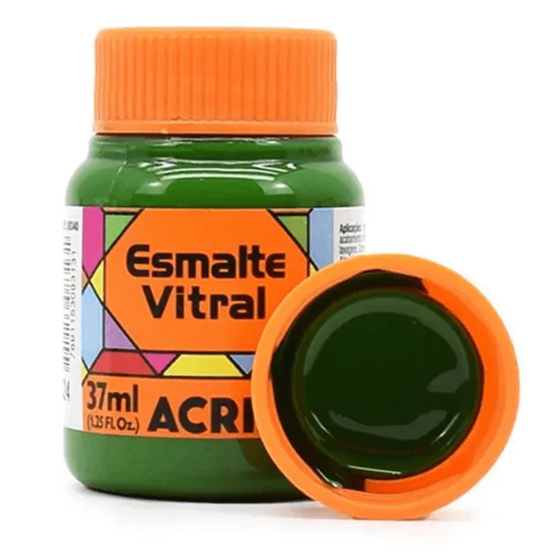 ESMALTE VITRAL 37ML VERDE 524