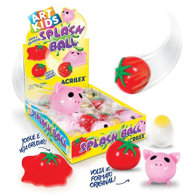 Splash Ball Diversos Porco Acrilex
