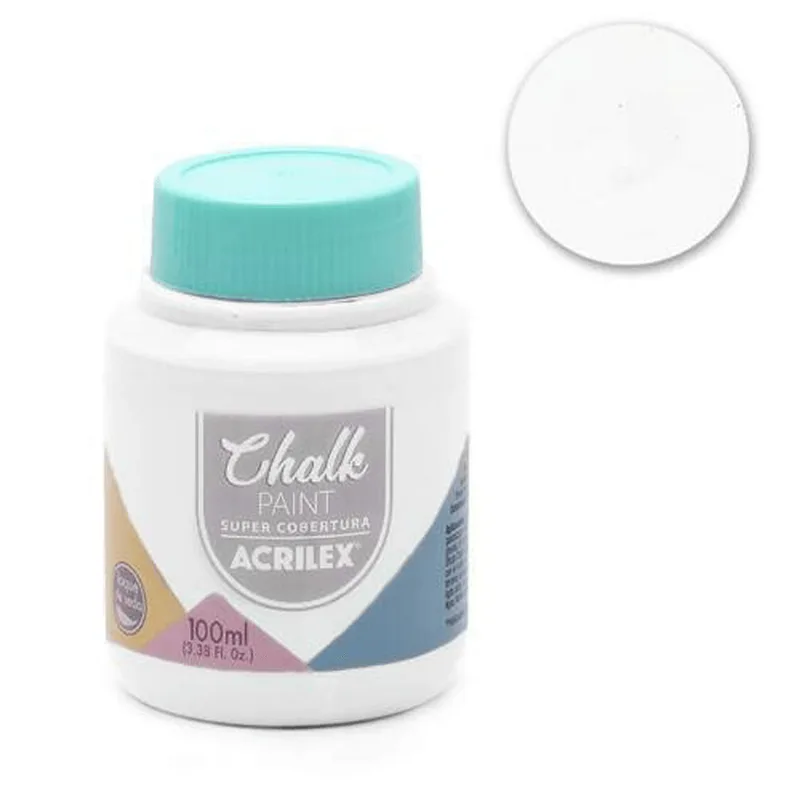 TINTA CHALK PAINT ARTESANATO 100ML BRANCO 519